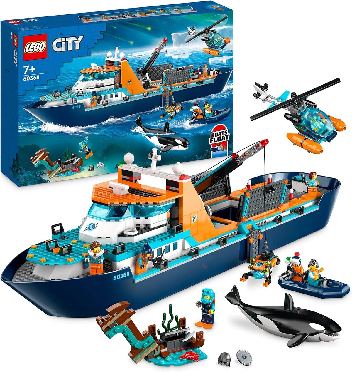 Test LEGO City : aventure Arctique en Bateau Flottant