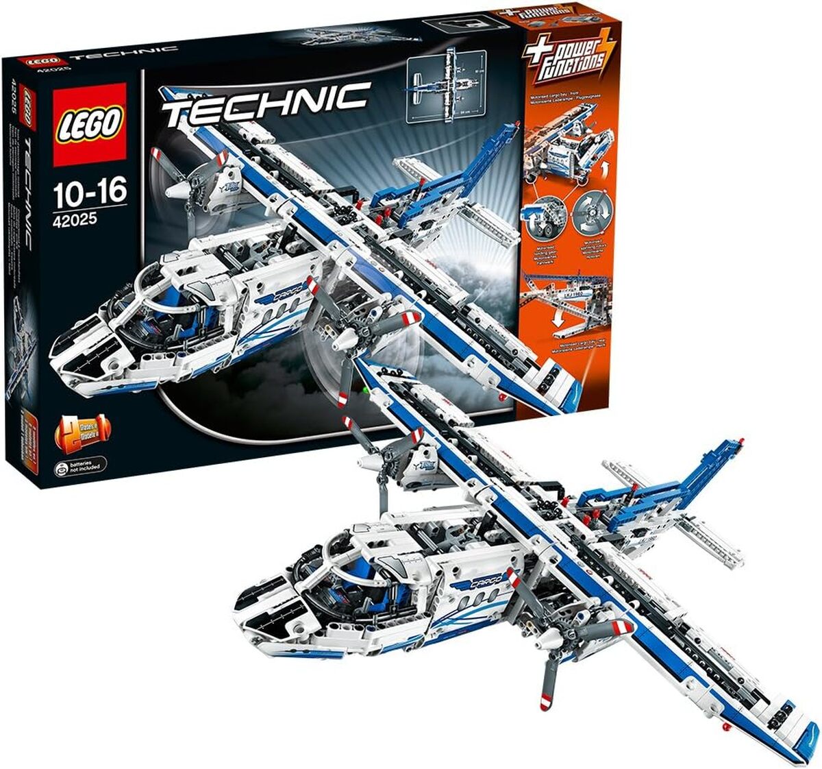 Test Lego Technic 42025 : l'Avion Cargo en détail