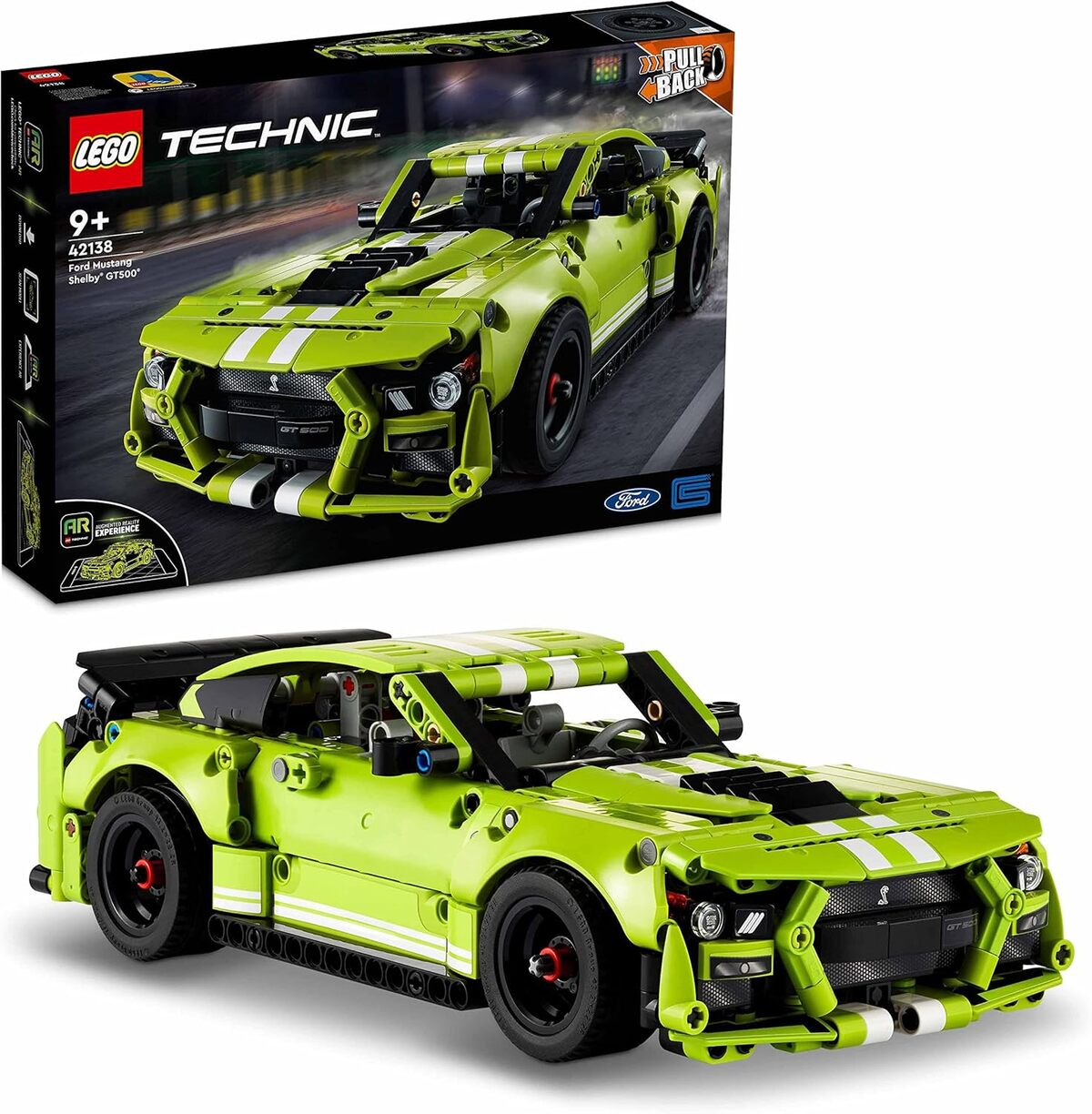 Test LEGO Technic 42138 : maquette Shelby GT500 à Rétrofriction et RA