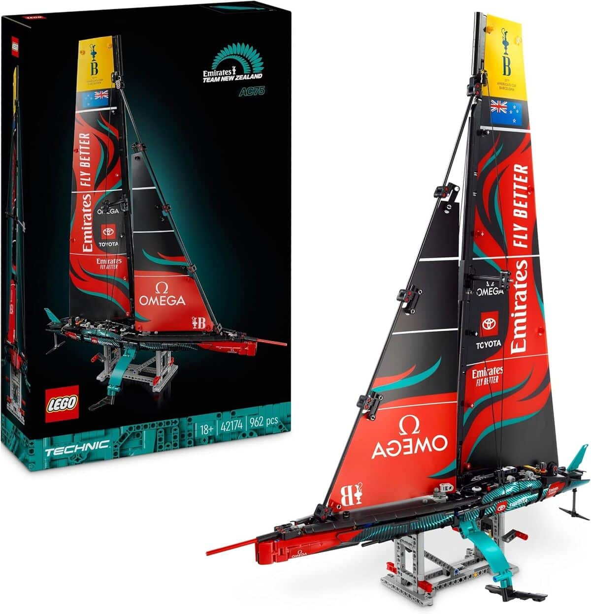 Test LEGO Technic: yacht Emirates Team NZ - Maquette Adultes 42174
