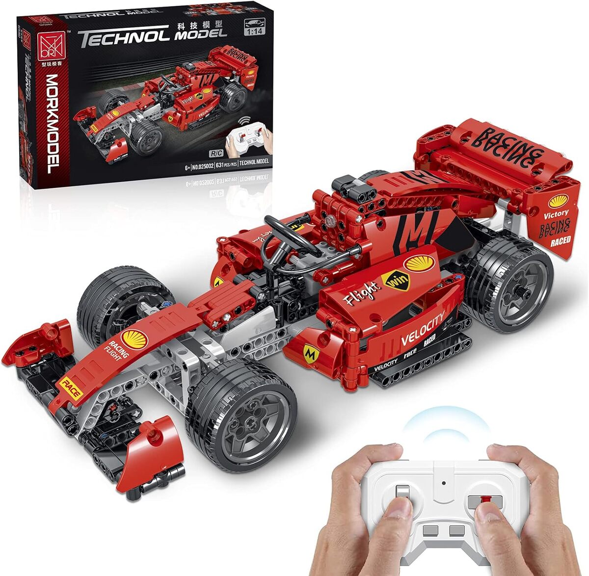 Test Télécommande Voiture F1 en Briques : jeu de Construction 631 pièces