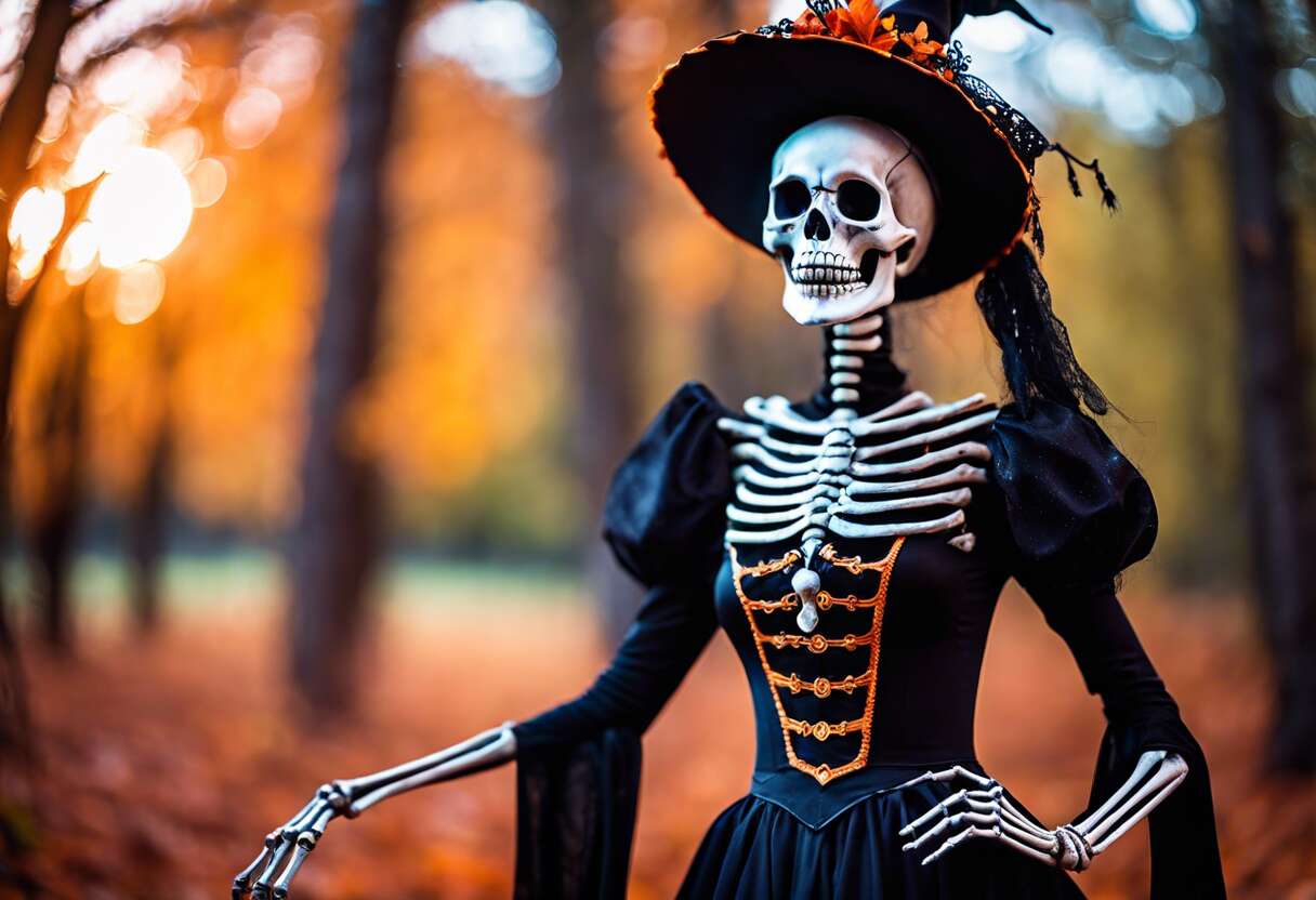 Sorcière squelette Oxybul : le costume parfait pour un Halloween terrifiant et amusant