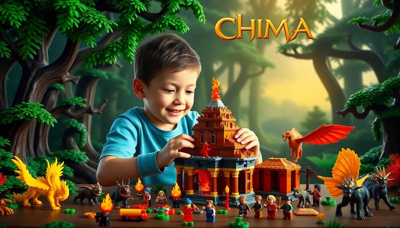 Lego Chima Le temple du Phoenix de feu, une aventure épique attend votre enfant bâtisseur
