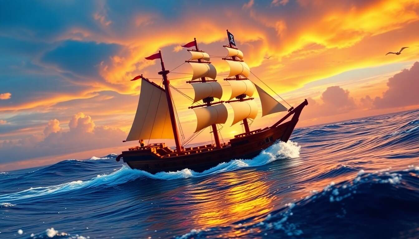 Plongez dans l'univers de lego pirates avec le bateau pirate 70413