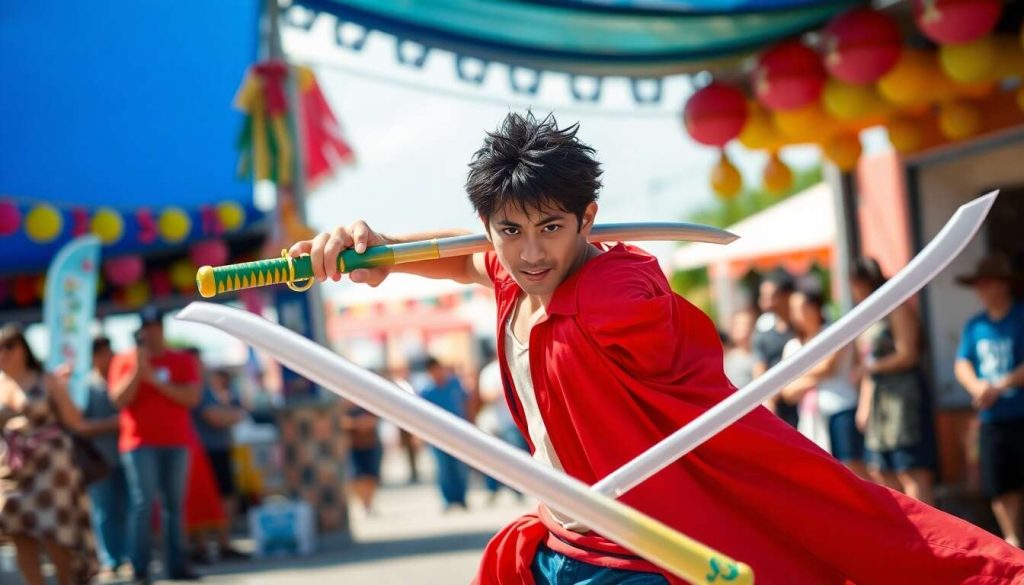 Combattez comme Zoro avec les sabres gonflables One Piece Obyz