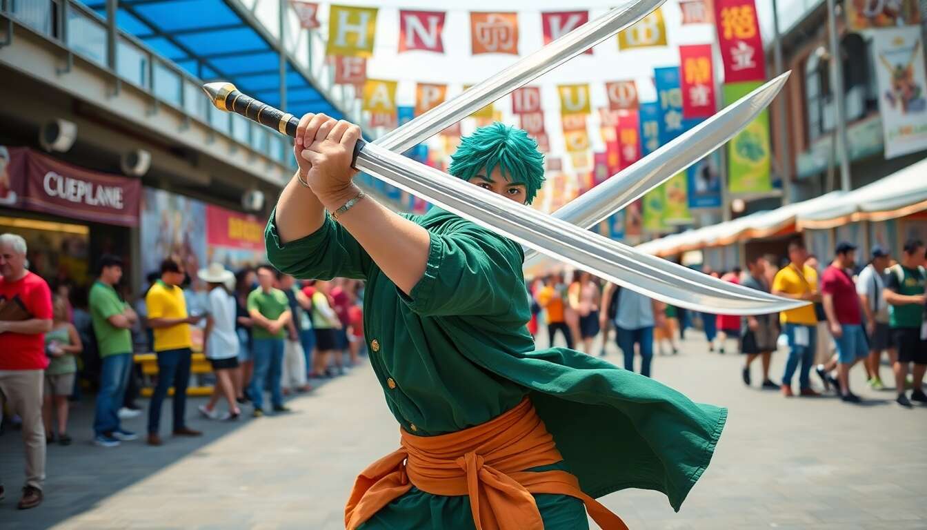 Avis et retours sur les sets de sabres gonflables à l'effigie de zoro
