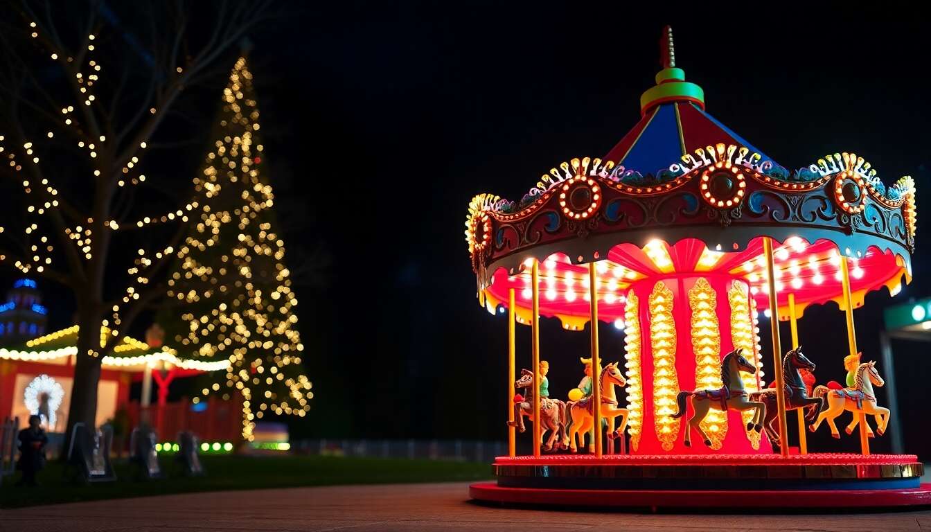 Découverte du playmobil 5554 manège lumineux