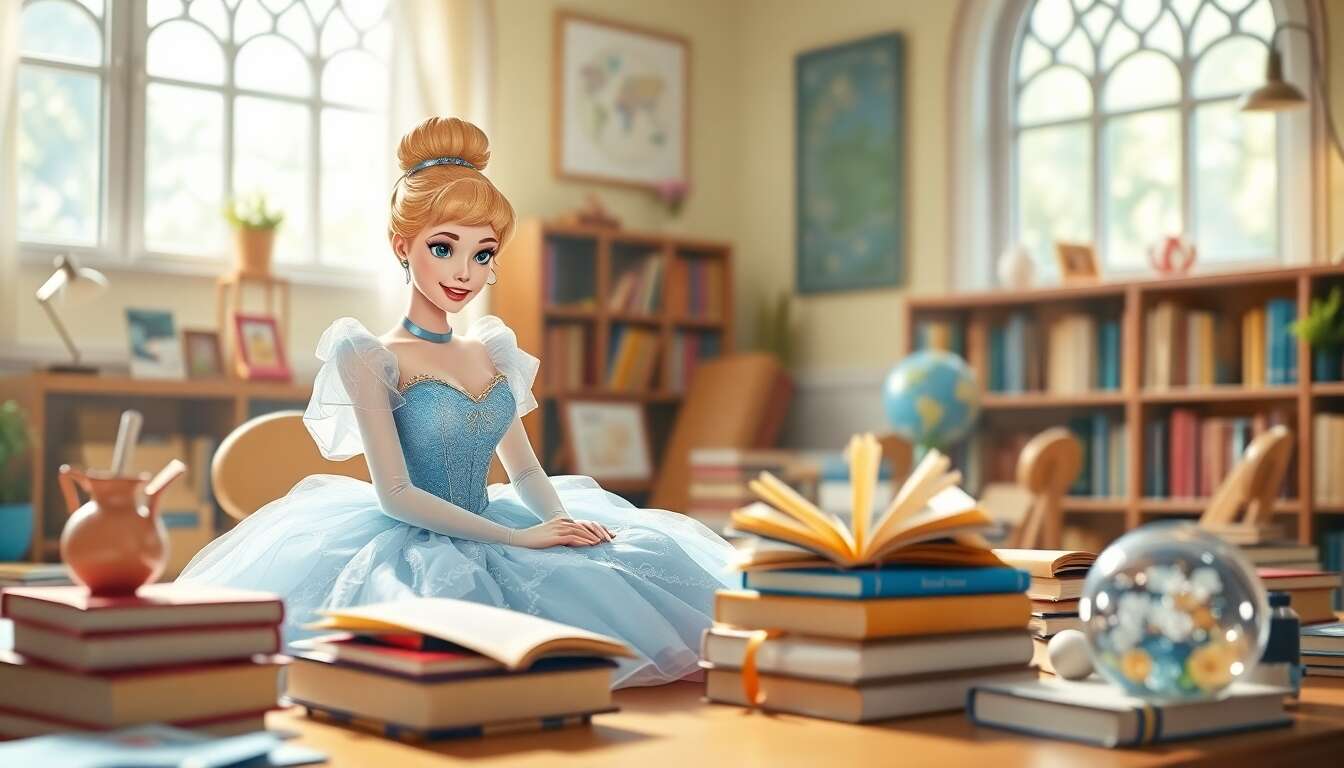 Réveil éducatif Cendrillon Disney Princesse Worlds Apart, allier apprentissage et féerie dès le matin