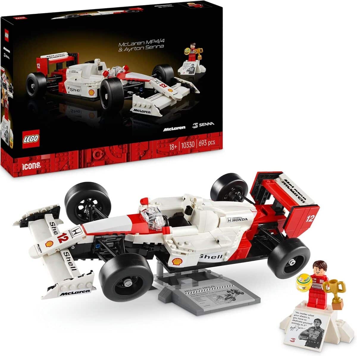 LEGO Icons McLaren MP4/4 : hommage à Ayrton Senna - Notre Avis