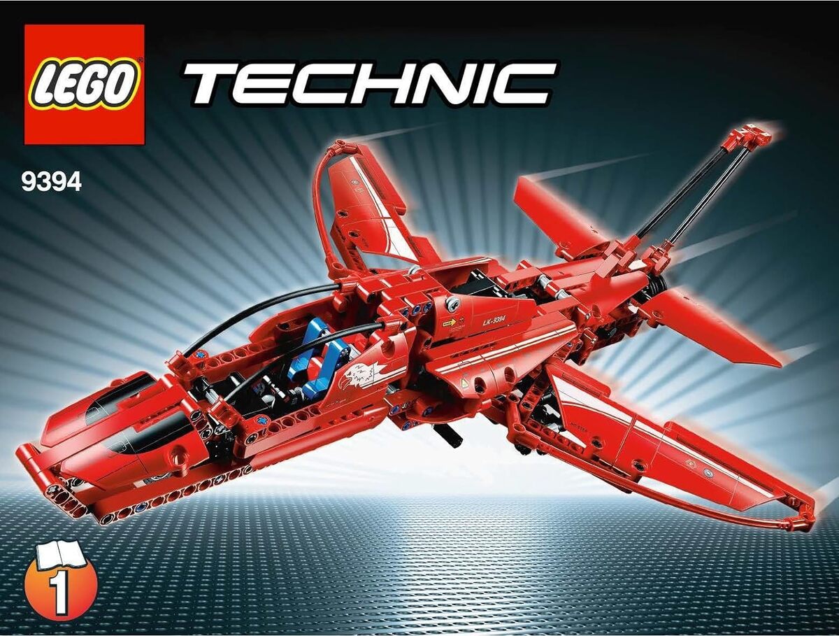Test LEGO Technic 9394 : l'Avion Supersonique en détail