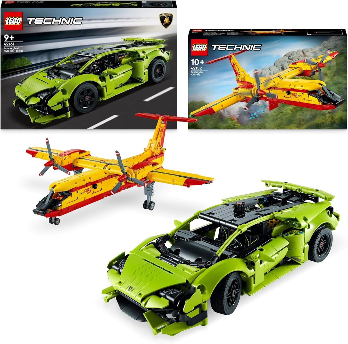 Test LEGO Technic : avion de Lutte Incendie et Lamborghini Huracán