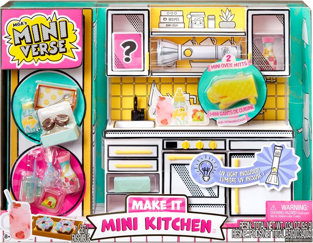 Avis sur la MGA's Miniverse Make It Mini cuisine : jeu de collection UV pour enfants
