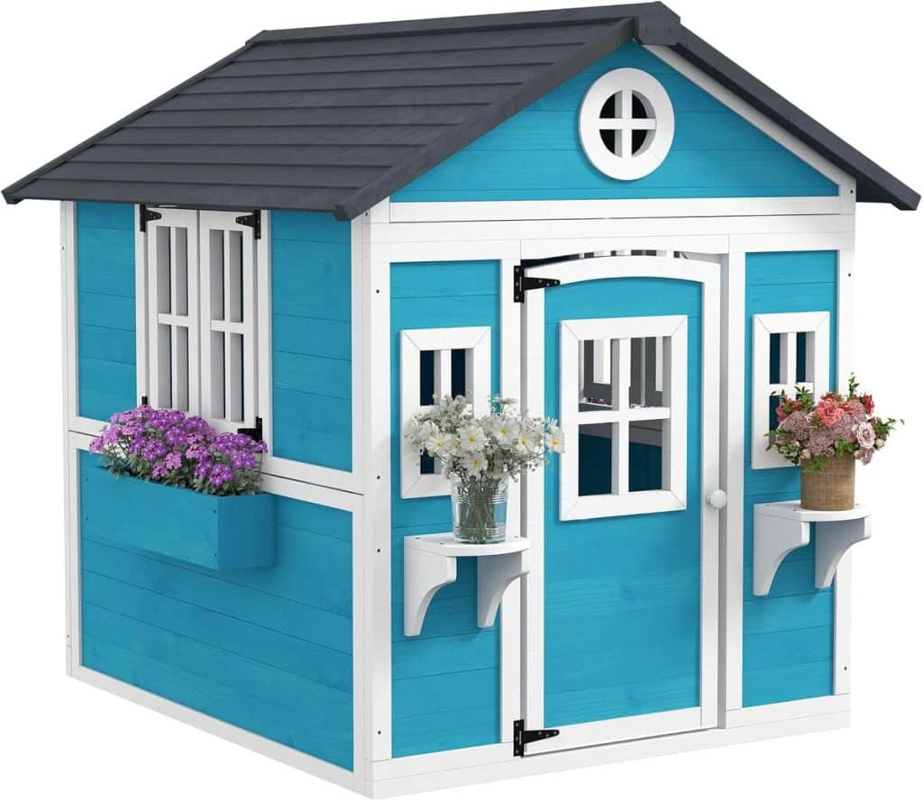 Test de la cabane pour enfants Outsunny bleu : ludique et fonctionnelle