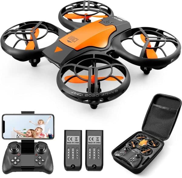 Batterie De Rechange Pour Drone 4DRC V8 - 2 Pièces, Légères, Longue Autonomie - Compatible Quadricoptère 4D-V8 - 6