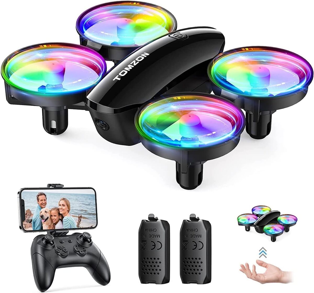 Test du mini drone Tomzon A23W avec caméra 1080P pour enfants et débutants