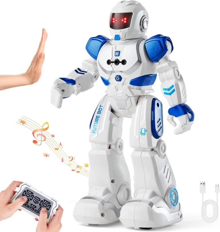 VEVOR Robot Télécommandé Intelligent – Lanceur De Balles, Bras Mécanique, Programmation 50 Actions – 3+ Ans