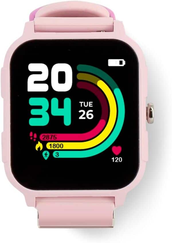 KURIO - Montre connectée Rose - Smart Watch pour Enfant et Adolescent - recommandée par Gulli - A partir de 6 Ans