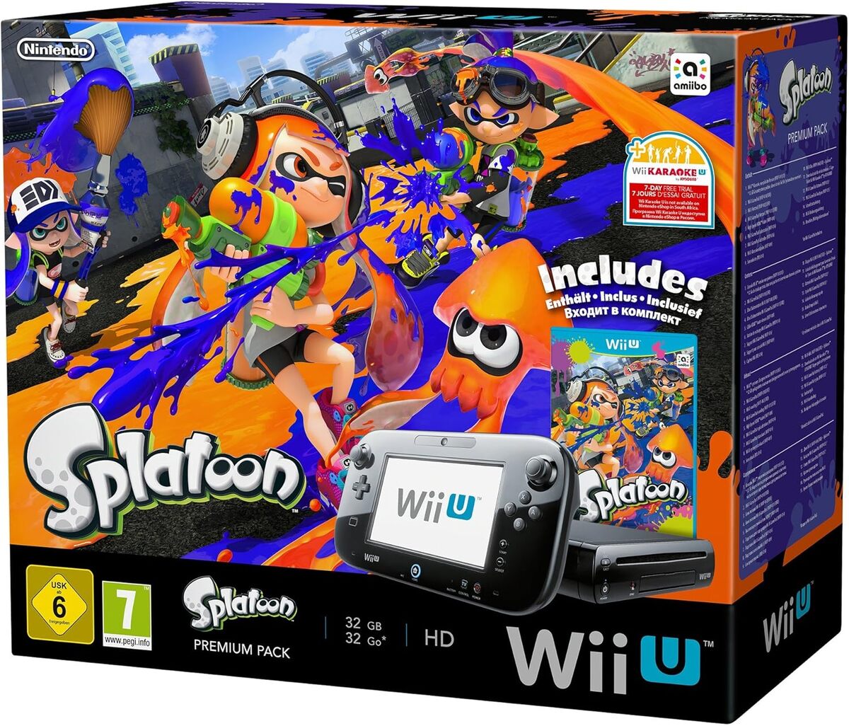 Test de la Nintendo Wii U 32 Go noire + Splatoon - édition limitée