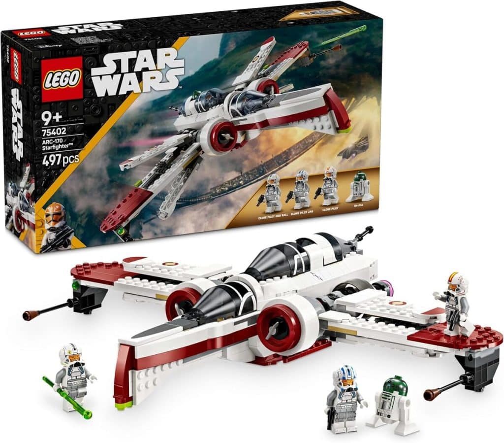 Test LEGO Star Wars 75402 : le chasseur ARC-170 et ses figurines incontournables