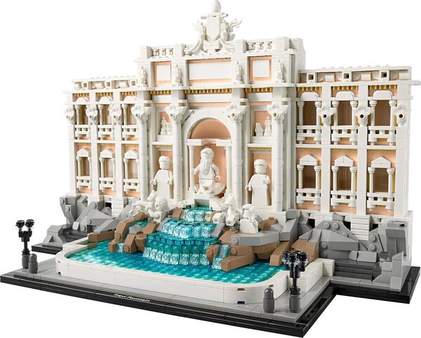LEGO Architecture La fontaine de Trevi - Maquette de construction collector - Monument baroque avec palais Poli - Décoration maison ou bureau - Cadeau pour femme ou homme passionné(e) d'histoire 21062