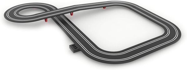 Scalextric - Circuit Compact - Piste de Course complète - 2 Voitures et 2 télécommandes 1:43 (Chrono Masters)