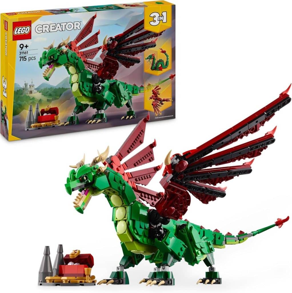 Test : lEGO Creator 3-en-1 dragon médiéval 31161 pour les amateurs de construction