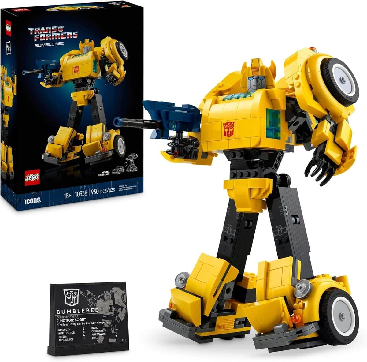 Test : lEGO Icons Transformers Bumblebee, la figurine culte 10338
