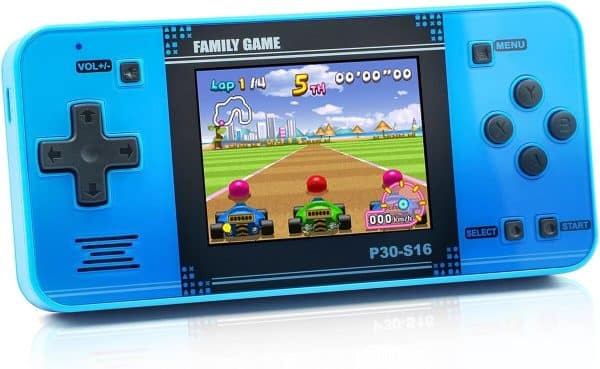 Bornkid Console Portable 218 Jeux Rétro – Écran 2,5″, Rechargeable – Cadeau Enfant Adulte