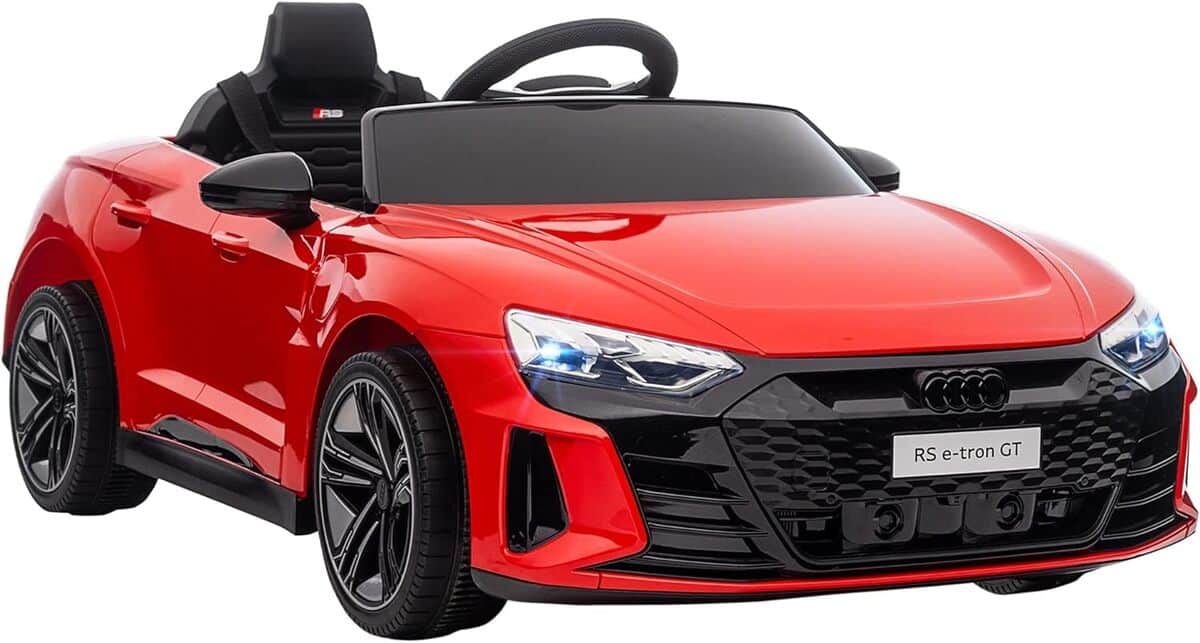 Test HOMCOM voiture électrique enfant Audi RS E-tron GT rouge