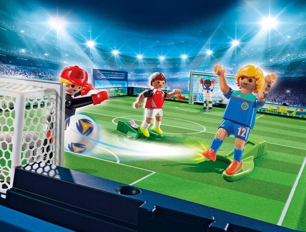 Playmobil 70244 - Jouet Grand Terrain Football Transportable