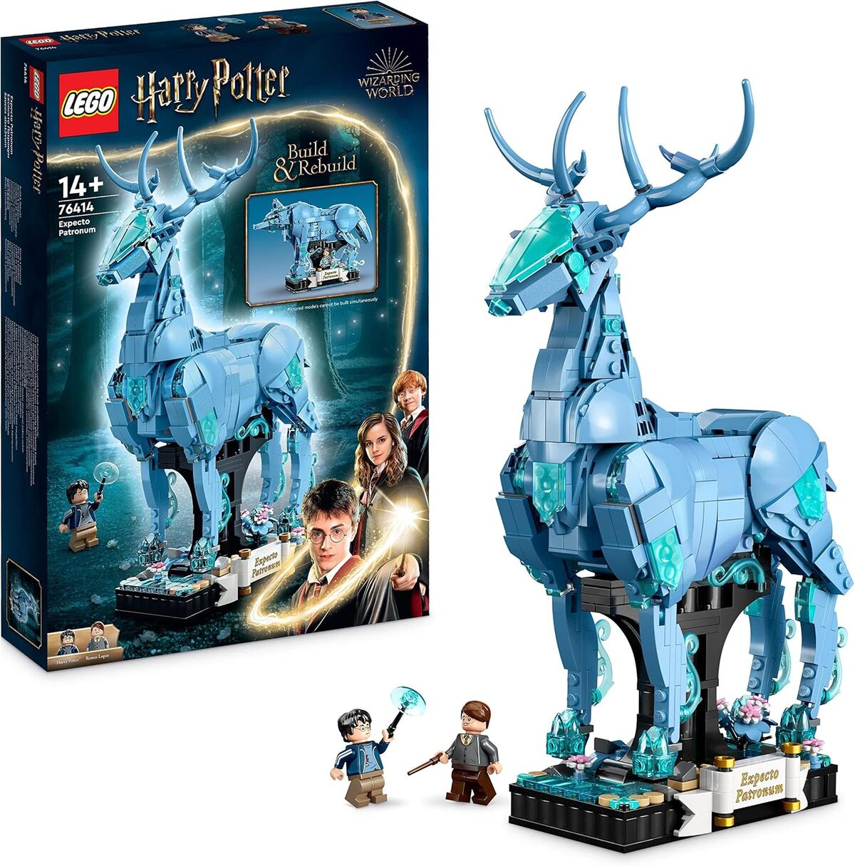 Avis sur la maquette LEGO Harry Potter Expecto Patronum 76414 : cerf et loup en figurines