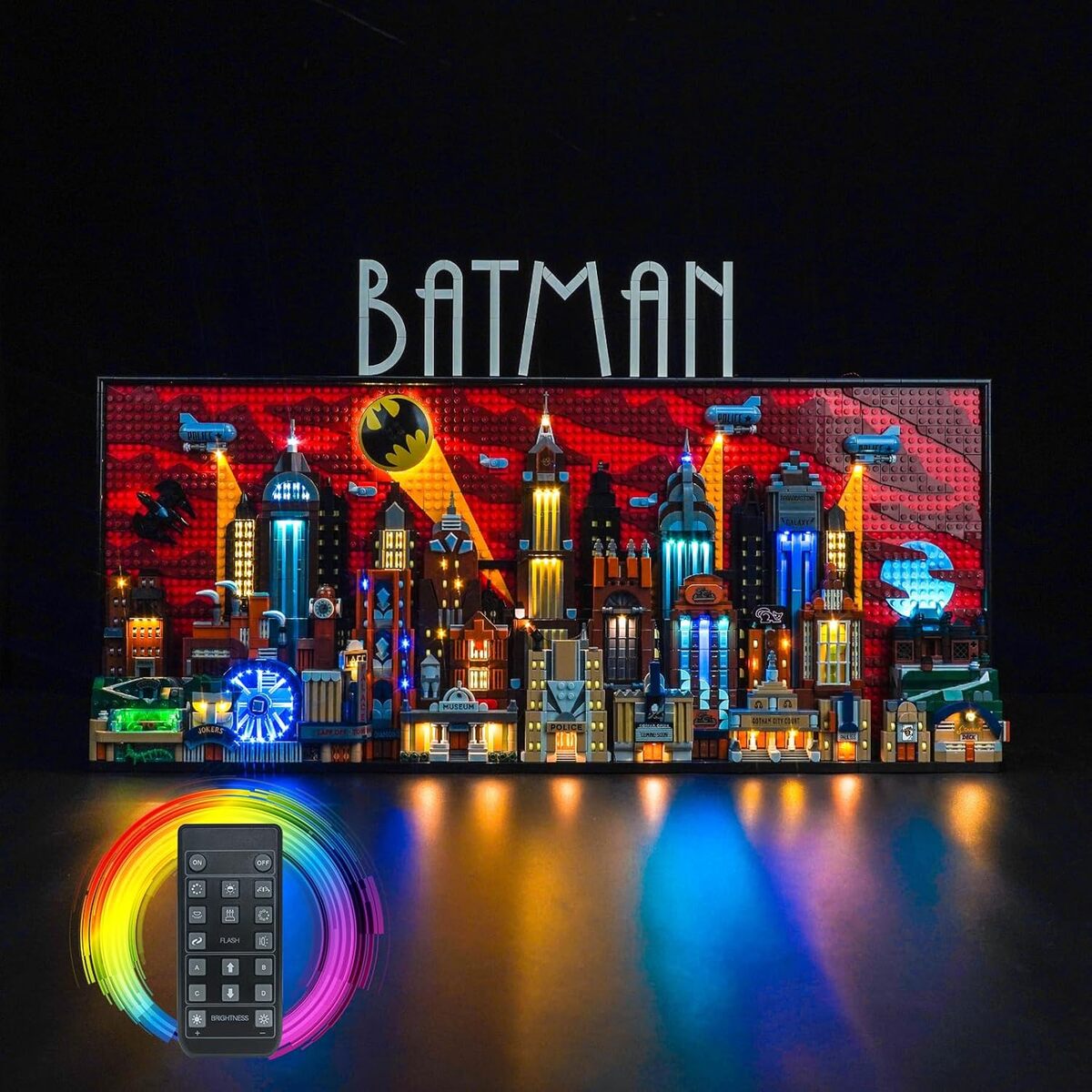 Test du kit d'éclairage LED BrickBling pour Lego Gotham City