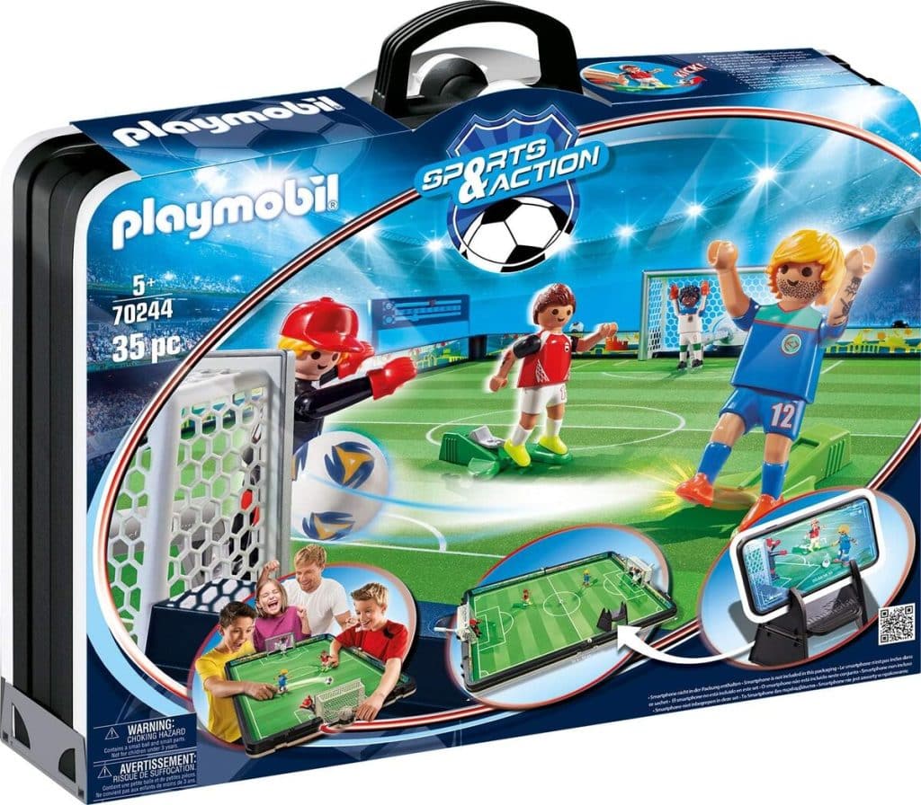 Test du playmobil 70244 : grand terrain football transportable
