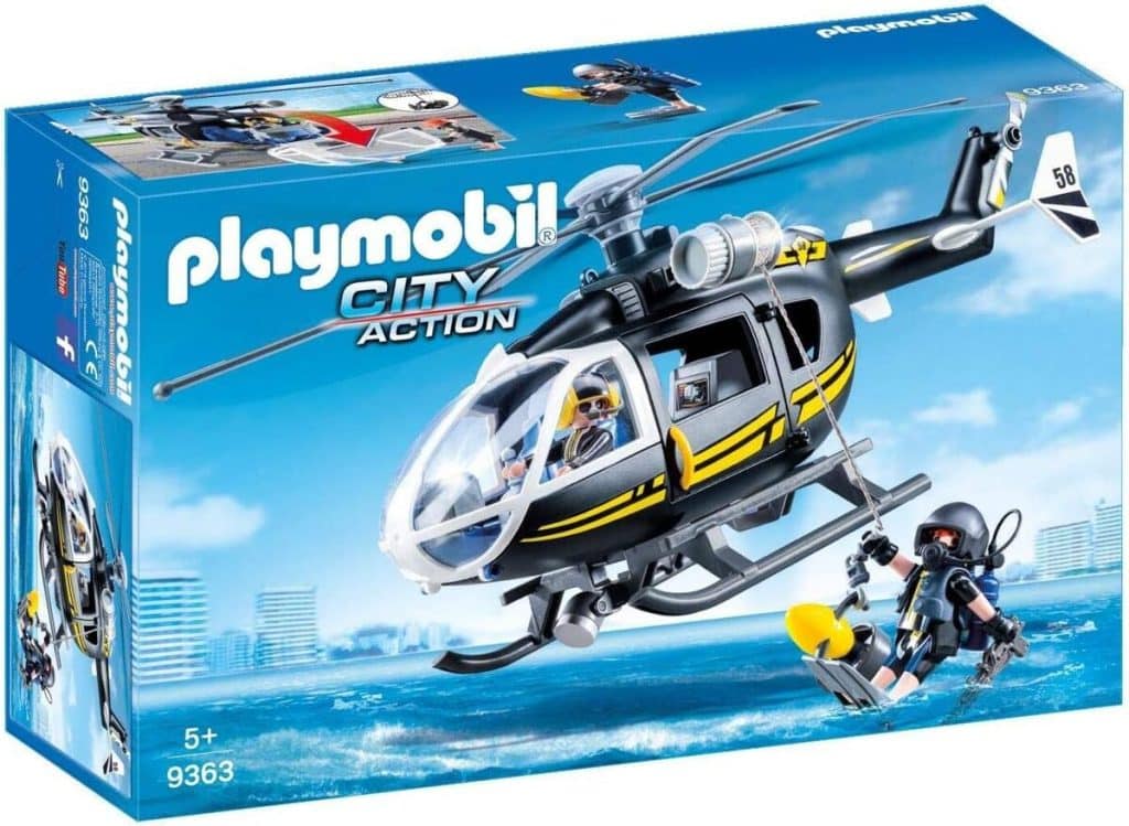 Test : hélicoptère et policiers d'élite - Playmobil 9363 coloré