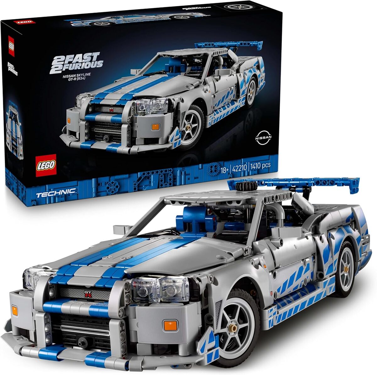 Test : lEGO technic Nissan Skyline GT-R (R34) 42210, la maquette incontournable pour fans de drift