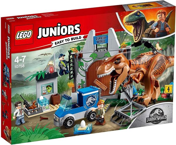 LEGO Juniors Jurassic World - L'évasion du tyrannosaure - 10758 - Jeu de Construction
