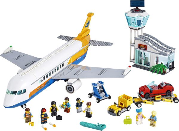 LEGO- Passenger Airplane-60262 City Building Set, 60262, Multicolore