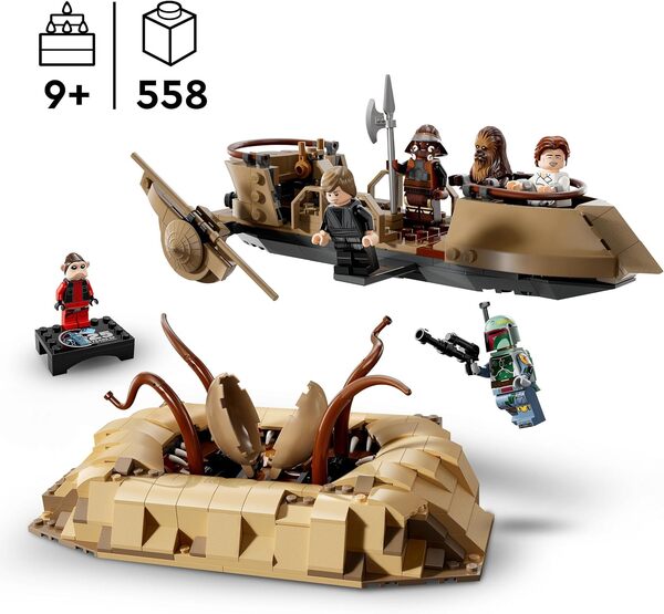 LEGO Star Wars L’Esquif du Désert et la Fosse du Sarlacc - Set de Construction Collector pour Les Enfants et Les Fans de la Saga - Véhicule à Construire pour Garçons et Filles 75396