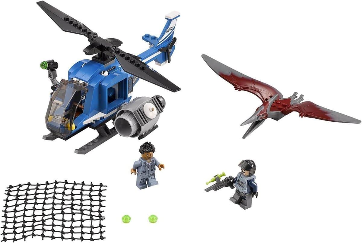 Test du jeu de construction Lego Jurassic World 75915 : capture du ptéranodon