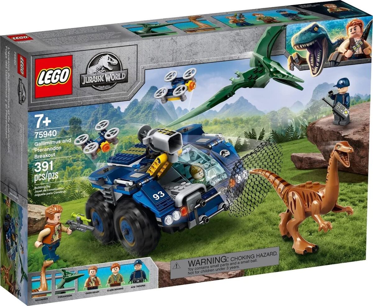 Test du LEGO 75940 Jurassic World : l'évasion du Gallimimus et Ptéranodon