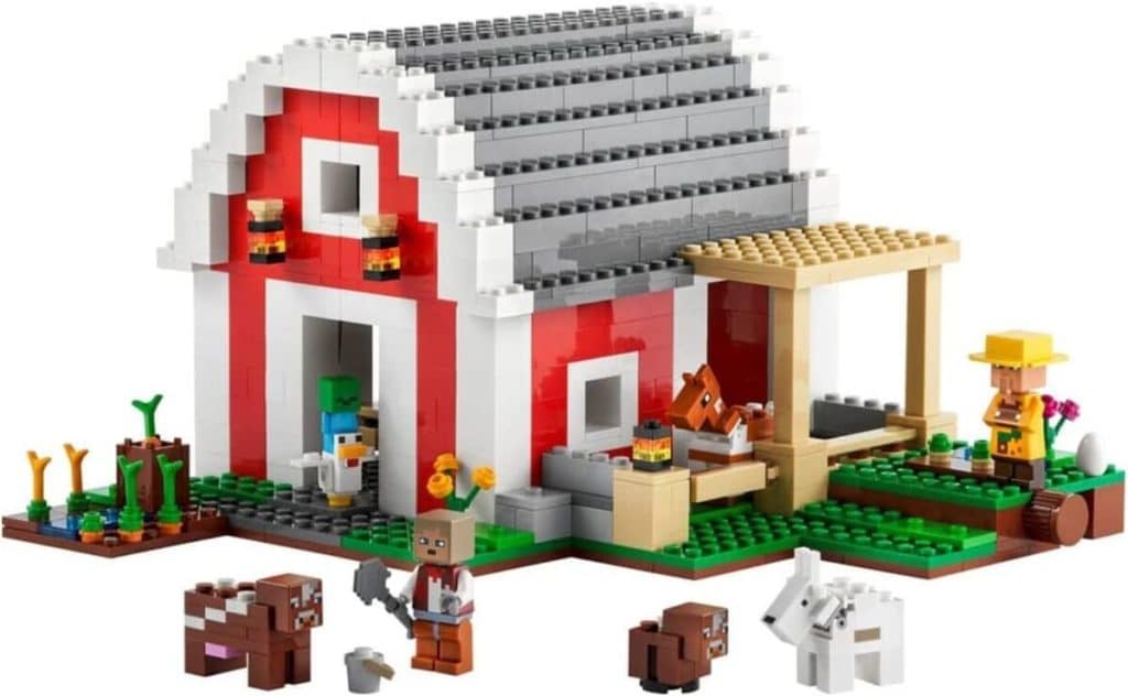 Test du LEGO confd22 minecraft barn : un abri fun et créatif
