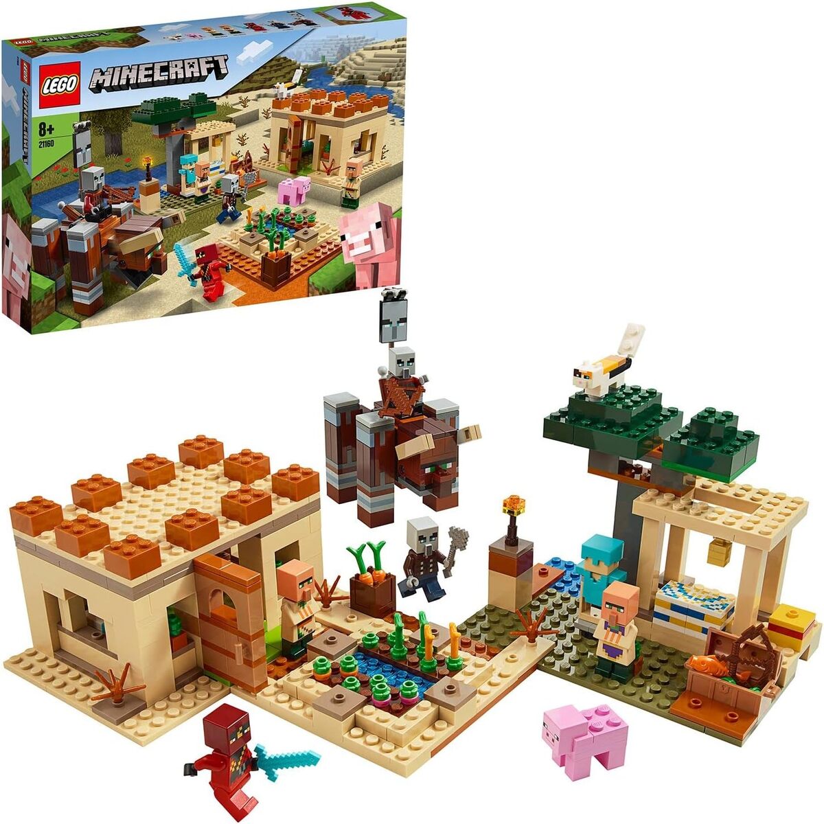 Test : lEGO 21160 Minecraft, l'attaque des illageois en action