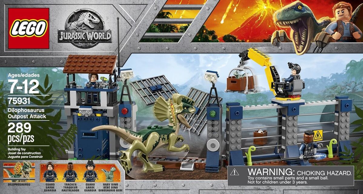 Test : lego Jurassic World - L'attaque de l'avant-poste du Dilophosaurus (289 pièces)