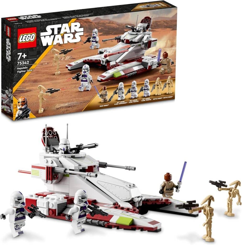 Test LEGO Star Wars : republic fighter tank en action