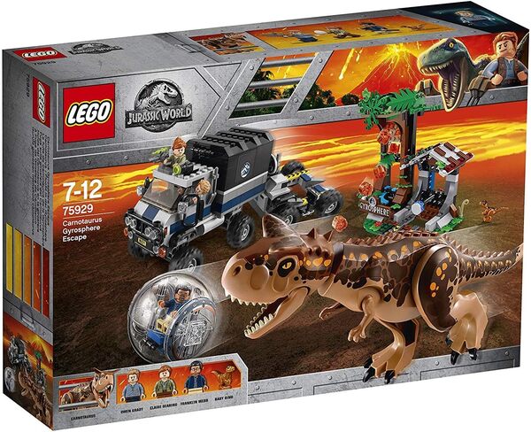 LEGO 75929 Jurassic World Le Carnotaurus et la fuite en Gyrosphère