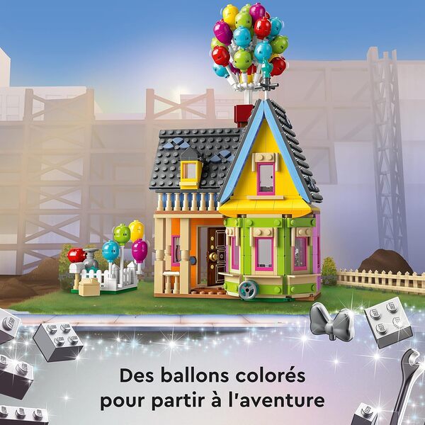 LEGO Disney et Pixar La Maison de « Là-Haut » Jouet avec Ballons - Figurines Carl, Russell et Doug, Maquette Collection pour Filles et garçons, Idée Cadeau Iconique 43217