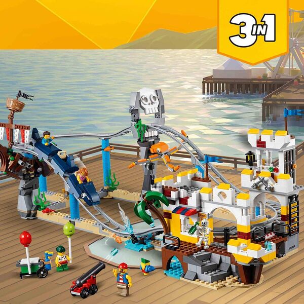 LEGO Creator - Les montagnes russes des pirates - 31084 - Jeu de Construction
