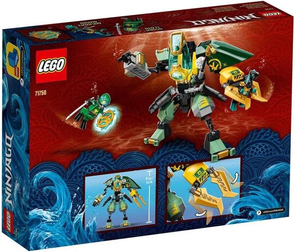 LEGO 71750 Ninjago Le Robot Hydro de Lloyd, Jouet de Construction sous-Marin, avec Minifigurine de Lloyd, pour Garçons et Filles dès 7 Ans