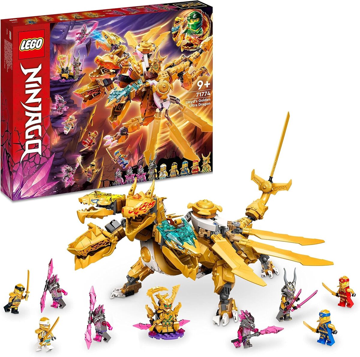 Test du LEGO 71774 : l'ultra dragon d'or de Lloyd pour ninjas en herbe