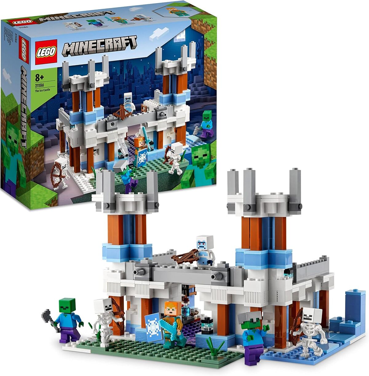 Test : lEGO 21186 minecraft le château de glace, un défi épique pour les jeunes aventuriers